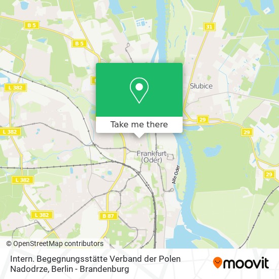 Intern. Begegnungsstätte Verband der Polen Nadodrze map