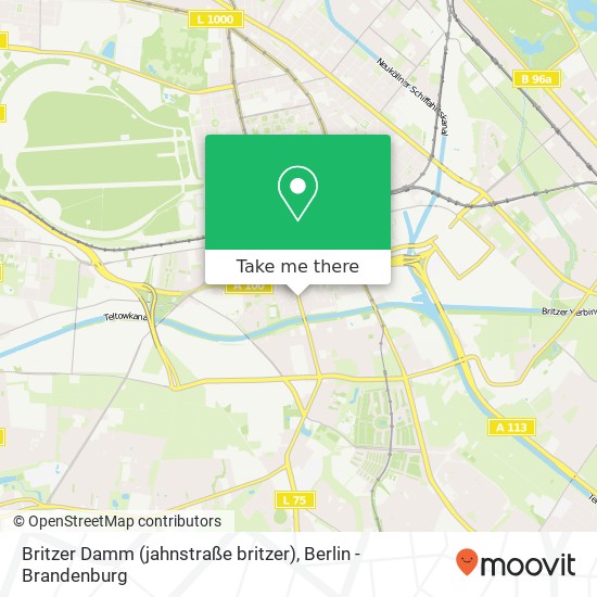 Britzer Damm (jahnstraße britzer), Britz, 12347 Berlin map