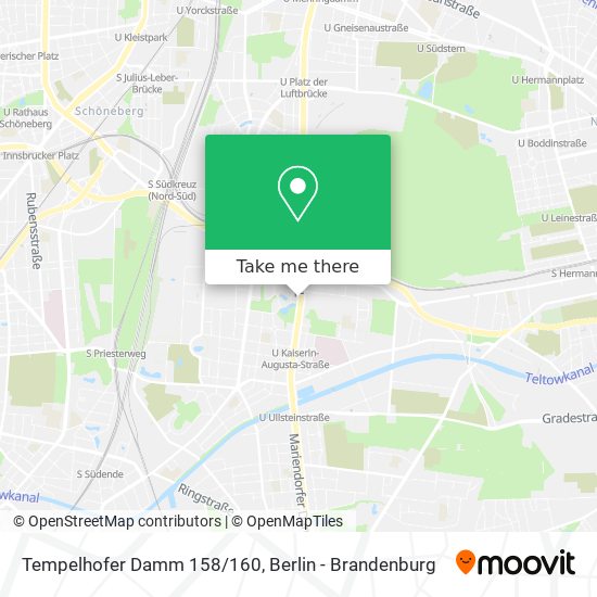 Tempelhofer Damm 158/160 map