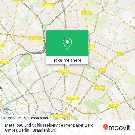 Metallbau und Schlüsselservice Prenzlauer Berg GmbH, Pappelallee 12 map