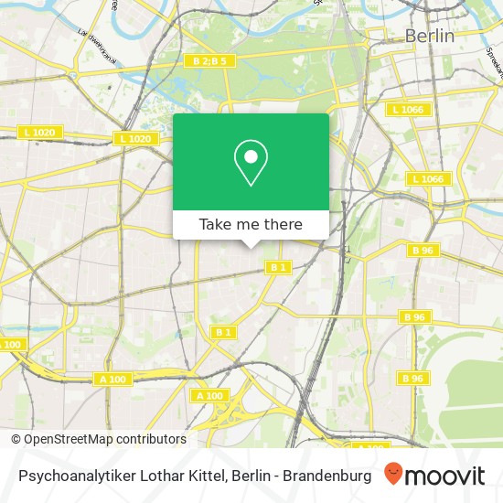 Psychoanalytiker Lothar Kittel, Gleditschstraße 47 map