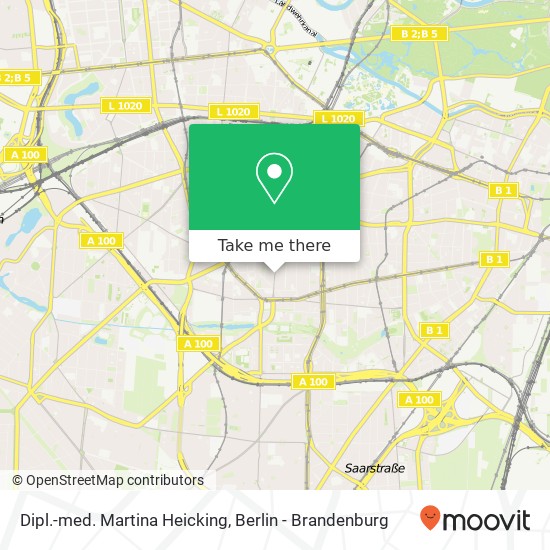 Dipl.-med. Martina Heicking, Uhlandstraße 114 map