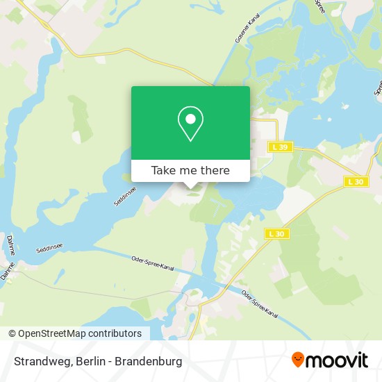 Strandweg map
