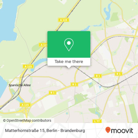 Matterhornstraße 15, Zehlendorf, 14163 Berlin map