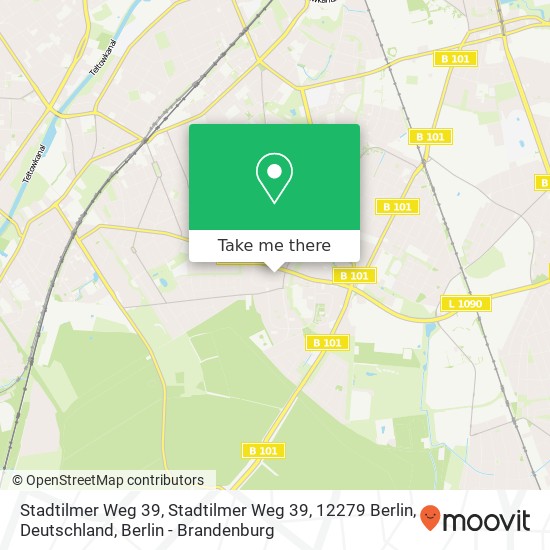 Карта Stadtilmer Weg 39, Stadtilmer Weg 39, 12279 Berlin, Deutschland