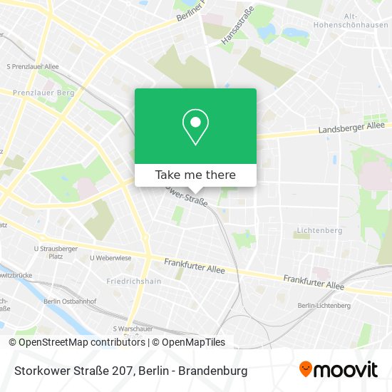 Storkower Straße 207 map