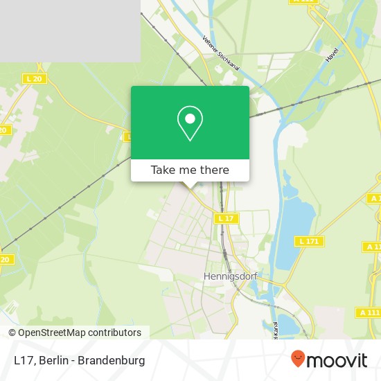 Карта L17, 16761 Hennigsdorf