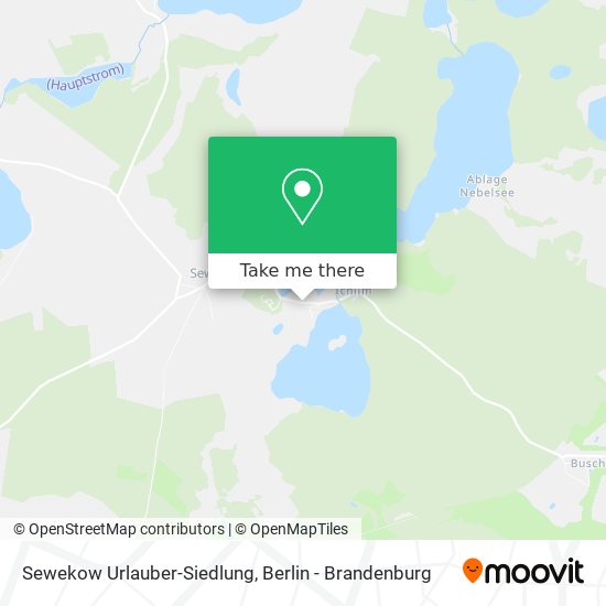 Sewekow Urlauber-Siedlung map