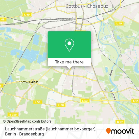 Lauchhammerstraße (lauchhammer boxberger) map