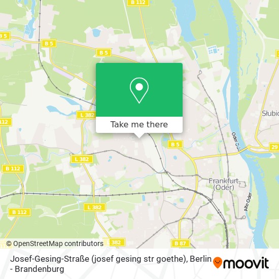 Josef-Gesing-Straße (josef gesing str goethe) map