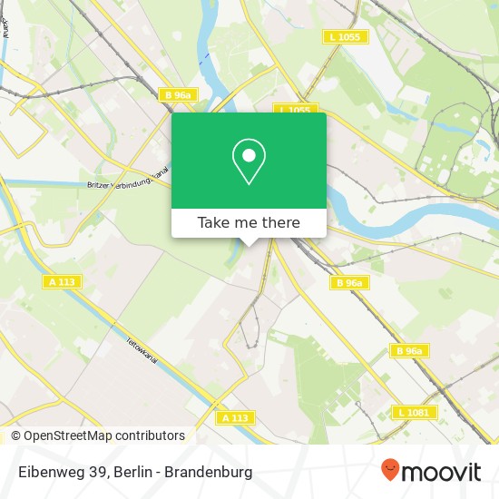 Eibenweg 39, Johannisthal, 12487 Berlin map