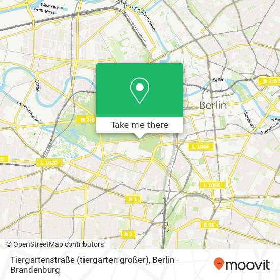 Tiergartenstraße (tiergarten großer), Tiergarten, 10785 Berlin map