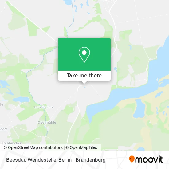 Beesdau Wendestelle map