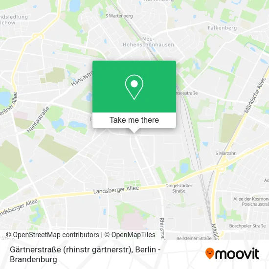 Карта Gärtnerstraße (rhinstr gärtnerstr)