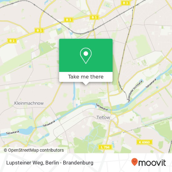 Карта Lupsteiner Weg, Lupsteiner Weg, 14165 Berlin, Deutschland