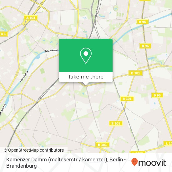 Kamenzer Damm (malteserstr / kamenzer), Lankwitz, 12247 Berlin map