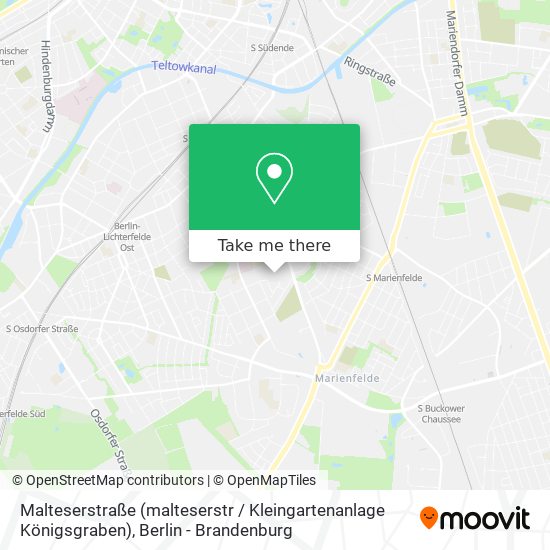 Malteserstraße (malteserstr / Kleingartenanlage Königsgraben) map