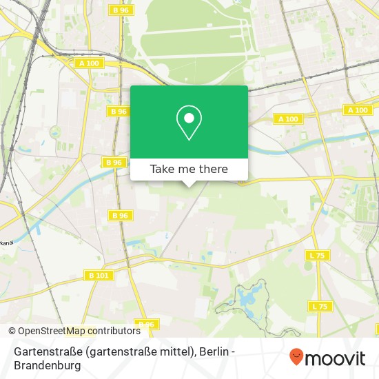 Gartenstraße (gartenstraße mittel), Mariendorf, 12109 Berlin map