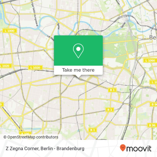 Карта Z Zegna Corner, Tauentzienstraße