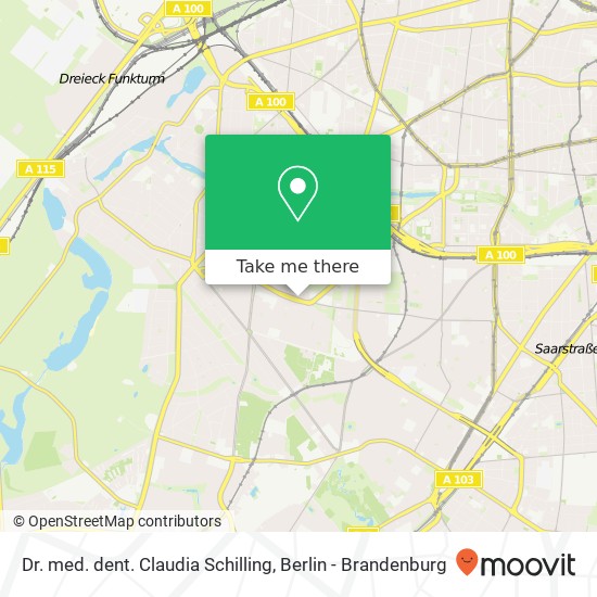 Карта Dr. med. dent. Claudia Schilling, Breite Straße 4