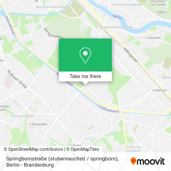 Карта Springbornstraße (stubenrauchstr / springborn)
