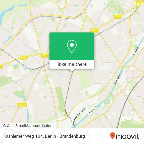 Dahlemer Weg 104, Zehlendorf, 14167 Berlin map