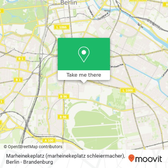 Marheinekeplatz (marheinekeplatz schleiermacher), Kreuzberg, 10961 Berlin map