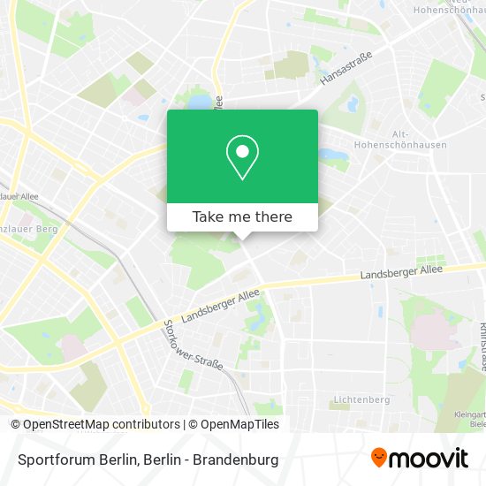 Sportforum Berlin map