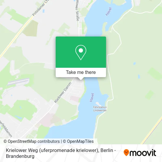 Карта Krielower Weg (uferpromenade krielower)