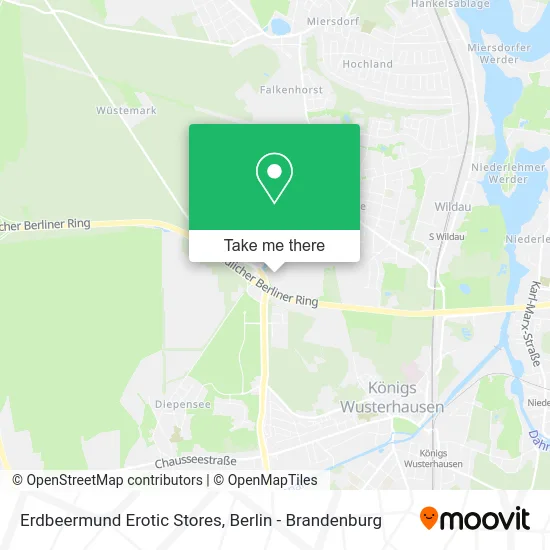 Карта Erdbeermund Erotic Stores