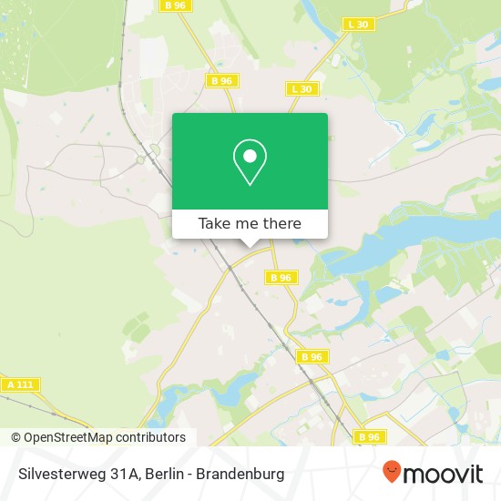 Карта Silvesterweg 31A, Silvesterweg 31A, 13467 Berlin, Deutschland