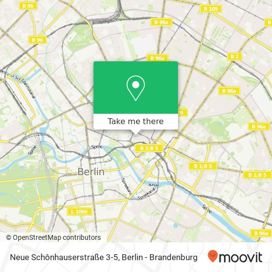 Карта Neue Schônhauserstraße 3-5, Neue Schônhauserstraße 3-5, 10178 Berlin, Deutschland