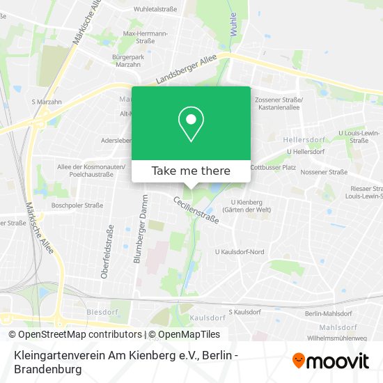 Карта Kleingartenverein Am Kienberg e.V.