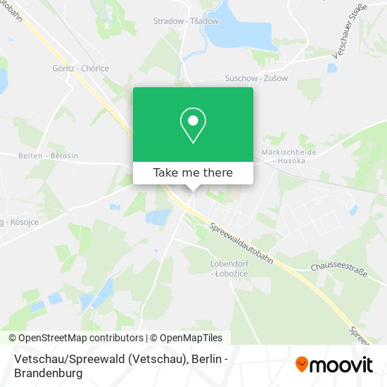 Vetschau/Spreewald map