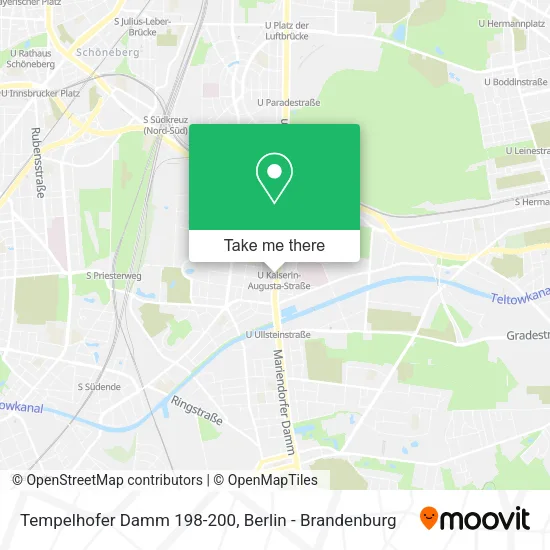 Tempelhofer Damm 198-200 map