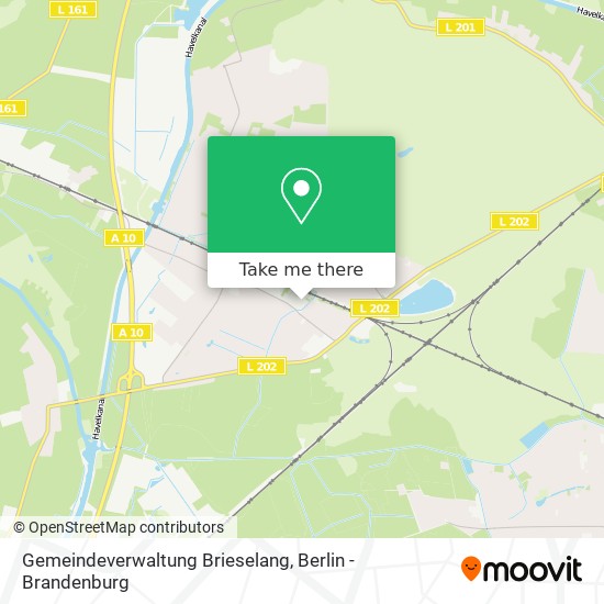 Gemeindeverwaltung Brieselang map