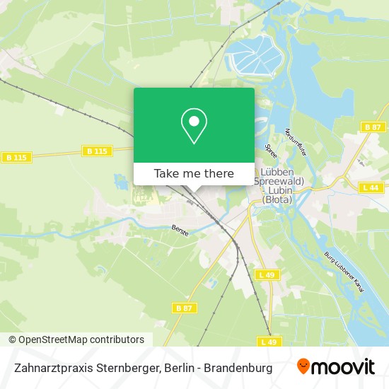 Zahnarztpraxis Sternberger map