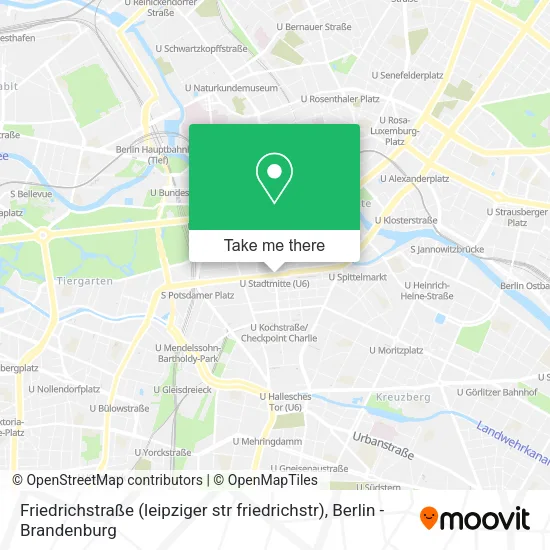 Friedrichstraße (leipziger str friedrichstr) map