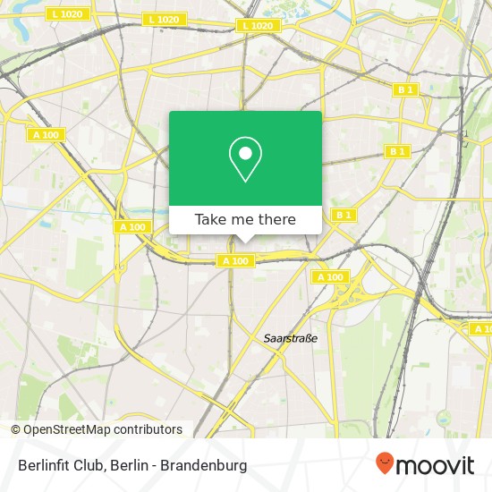 Карта Berlinfit Club, Bruchsaler Straße 15