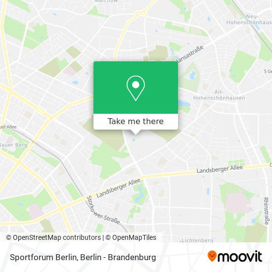 Sportforum Berlin map