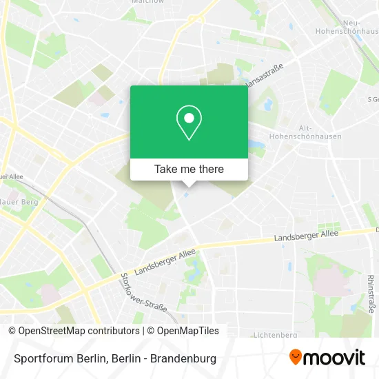 Карта Sportforum Berlin