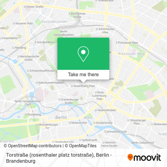 Карта Torstraße (rosenthaler platz torstraße)
