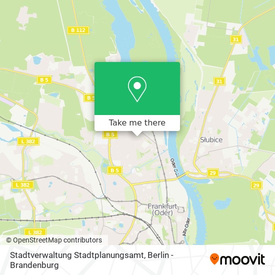 Карта Stadtverwaltung Stadtplanungsamt