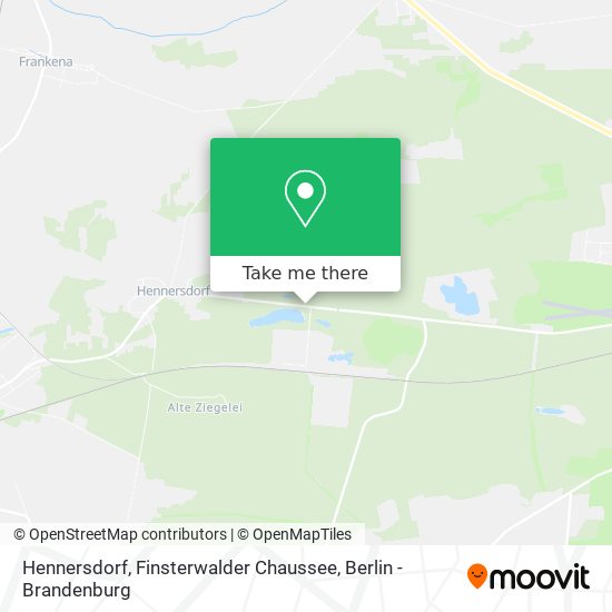 Hennersdorf, Finsterwalder Chaussee map