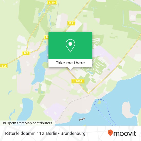 Карта Ritterfelddamm 112, Ritterfelddamm 112, 14089 Berlin, Deutschland