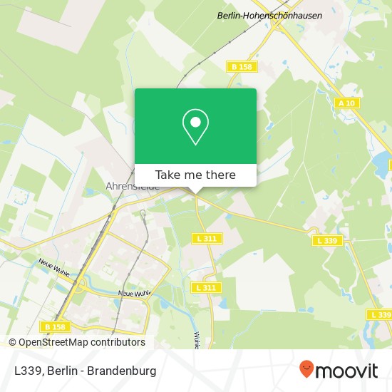 Карта L339, 16356 Ahrensfelde
