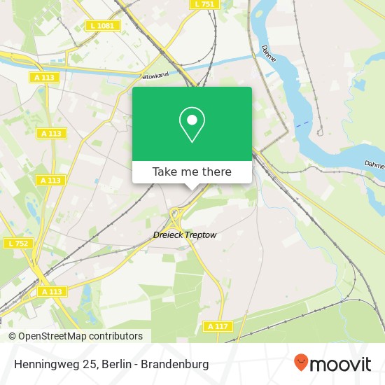Henningweg 25, Altglienicke, 12524 Berlin map