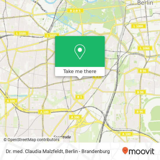 Dr. med. Claudia Malzfeldt, Grunewaldstraße 75 map