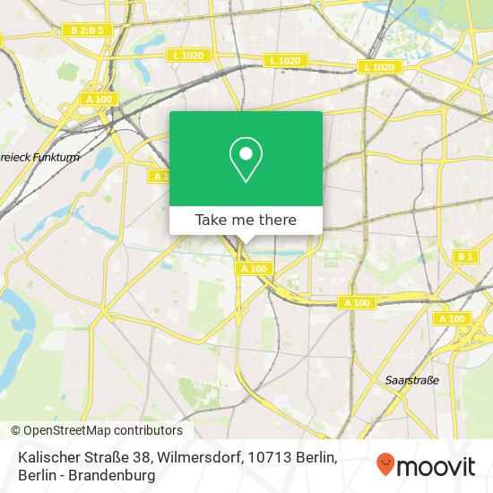 Карта Kalischer Straße 38, Wilmersdorf, 10713 Berlin