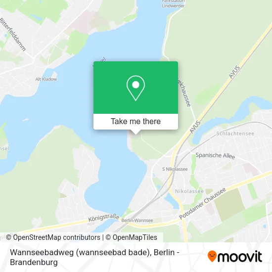 Карта Wannseebadweg (wannseebad bade)